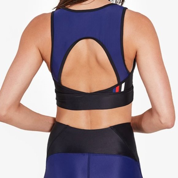 PE Nation Discus Sports Bra Blue Dark - Picture 2 of 5